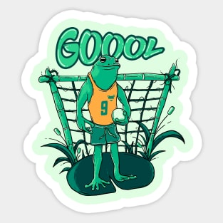 Frog - Soccer Player Sticker